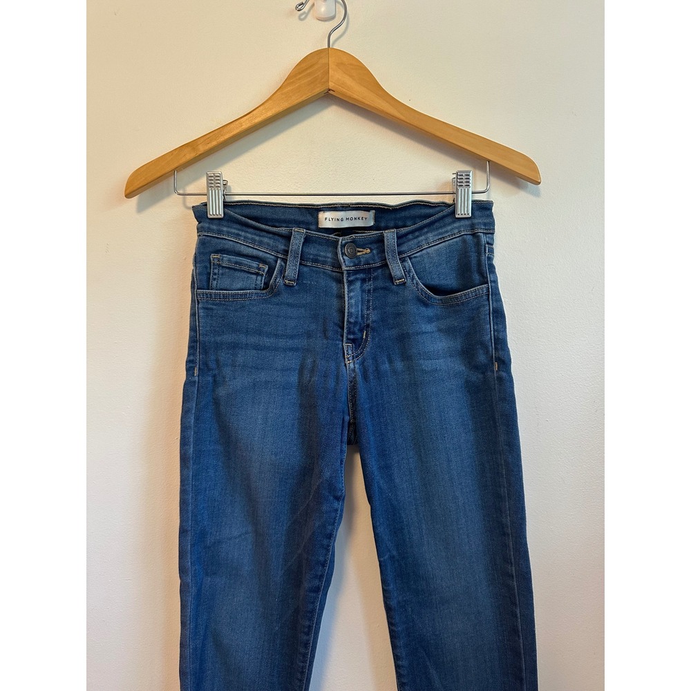 Flying Monkey Medium Wash Mid Rise‎ Skinny Jeans | Size 24 - Picture 2 of 8